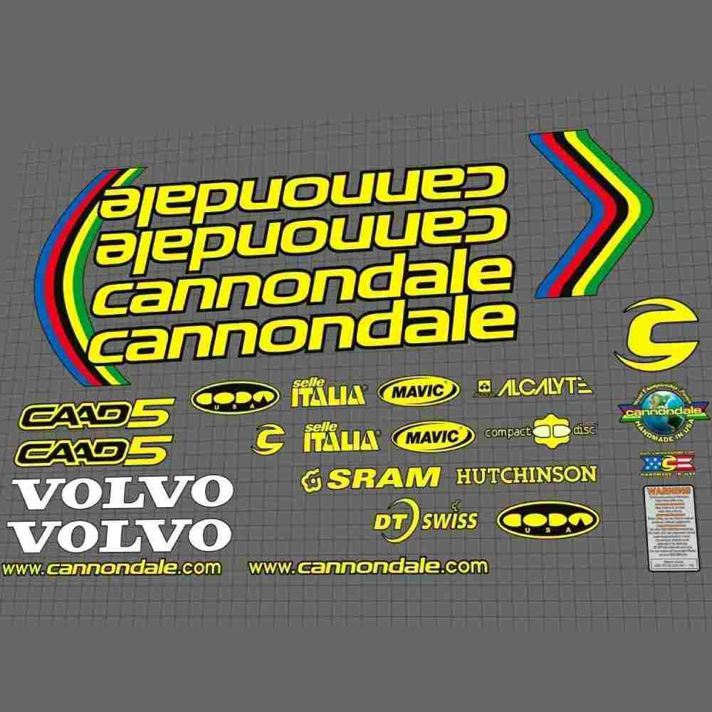 cannondale(キャノンデール)F5000 SL Teamフレームステッカーセット(2000)