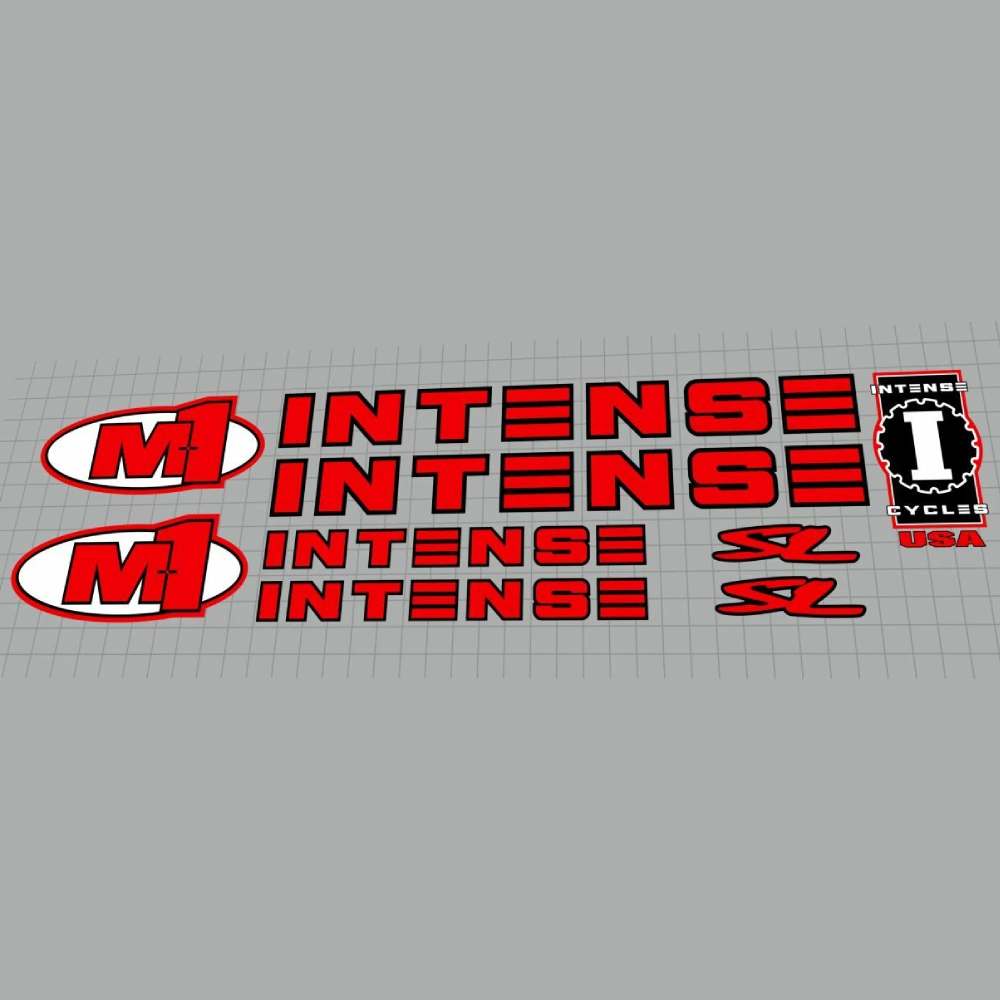 INTENSE(インテンス)M1フレームステッカーセット(1998)