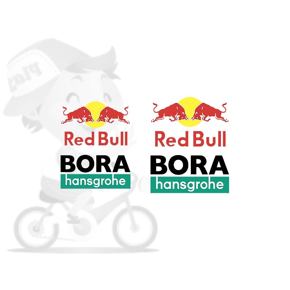 Red Bull BORA hansgrohe(レッドブルボラハンスグローエ)フレームステッカーセット(Bデザイン/2枚1セット)