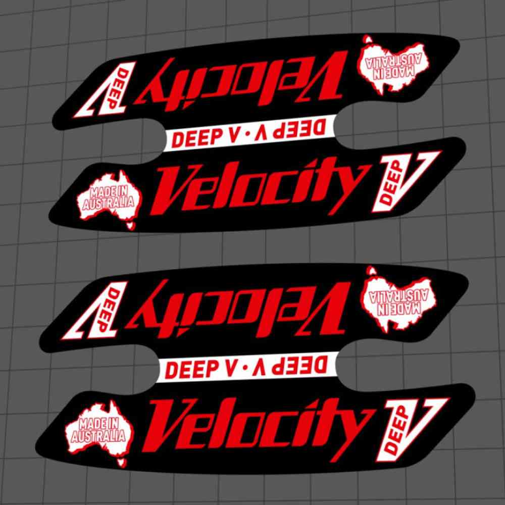 Velocity(ベロシティ)DEEP Vリムステッカーセット(リム2本分/ブラック)