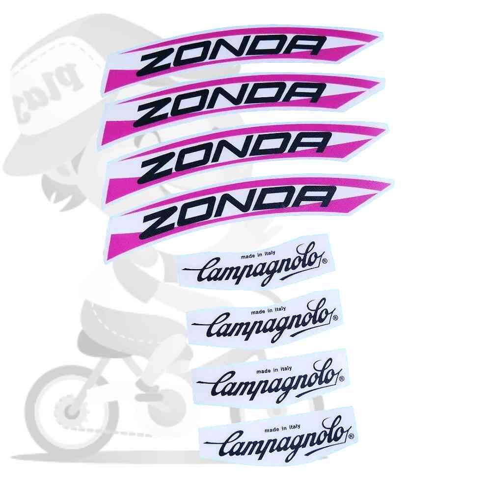 CAMPAGNOLO(カンパニョーロ)ZONDA(ゾンダ)リムステッカーセット(1995/マジェンタ)