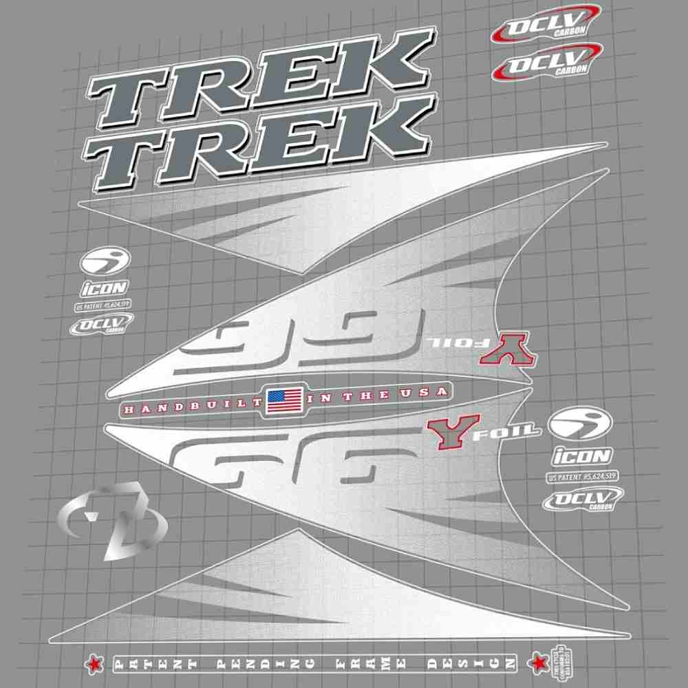 TREK(トレック)Y FOIL(ワイフォイル)66フレームステッカーセット(1998)