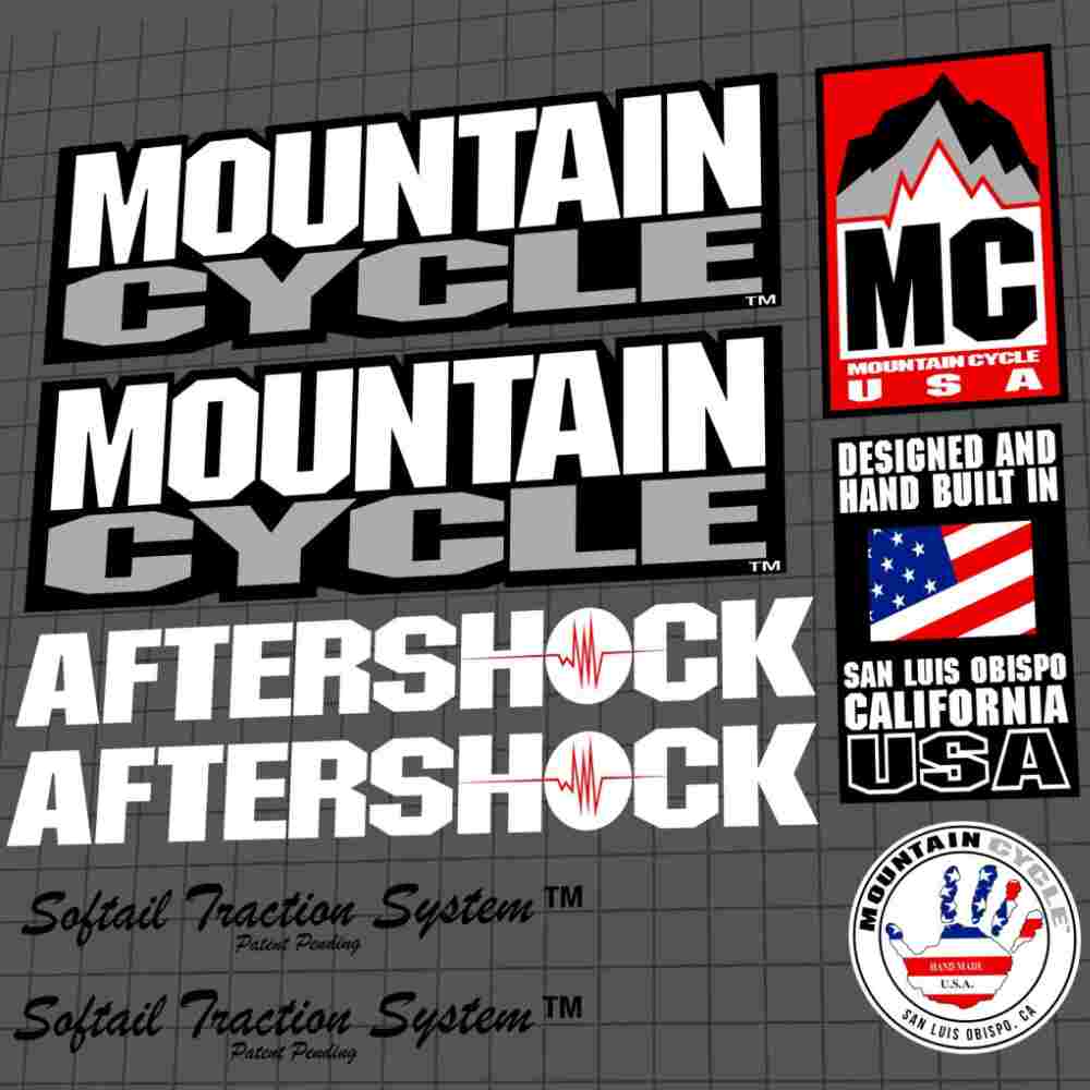 MOUNTAIN CYCLE(マウンテンサイクル)AFTERSHOCK(アフターショック)BMXフレームステッカーセット
