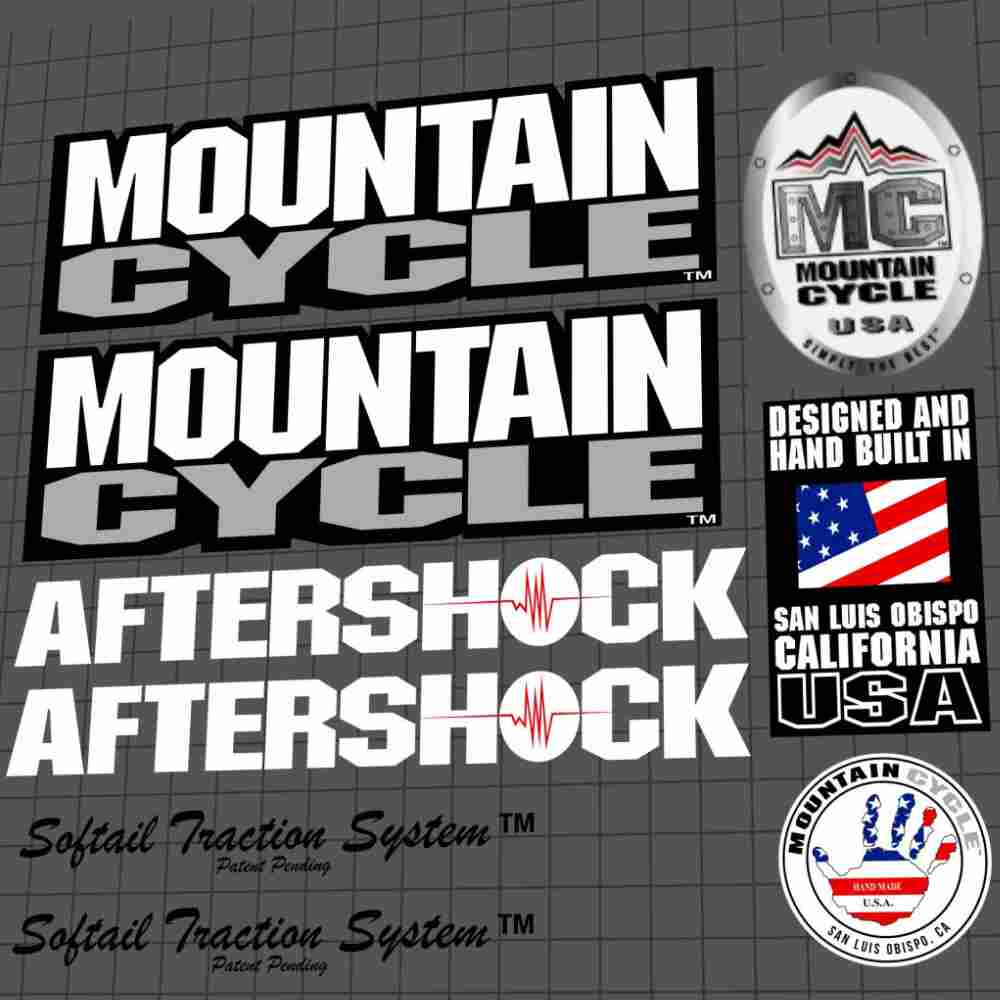 MOUNTAIN CYCLE(マウンテンサイクル)AFTERSHOCK(アフターショック)BMXフレームステッカーセット(Bデザイン)