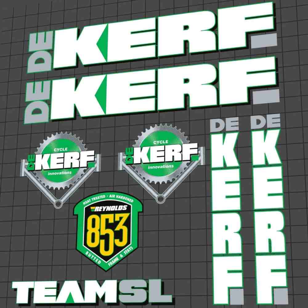 DEKERF(デカーフ)TEAM SL(チームエスエル)フレームステッカーセット(1994)