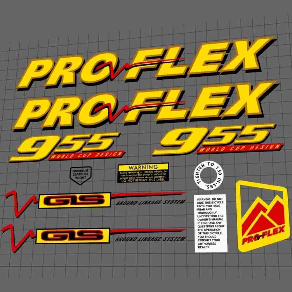 PROFLEX(プロフレックス)955フレームステッカーセット(1995)