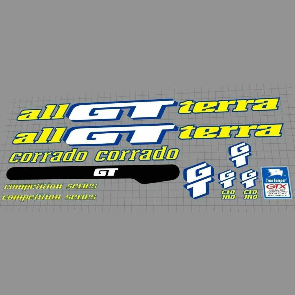 GT(ジーティー)corrado(コラド)フレームステッカーセット(1993)