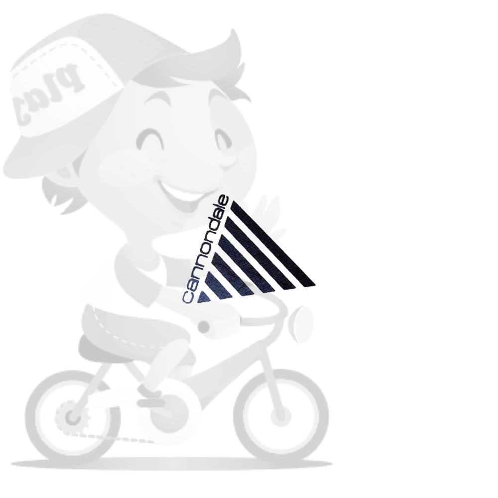 cannondale(キャノンデール)HEAD MARK(ヘッドマーク)タイプステッカー(ブラック)