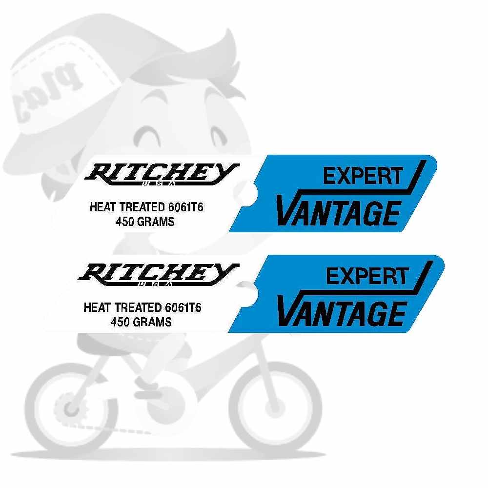 RITCHEY(リッチー)EXPERT VANTAGE (エキスパートバンテージ)リムステッカー(ホワイト/ブルー)