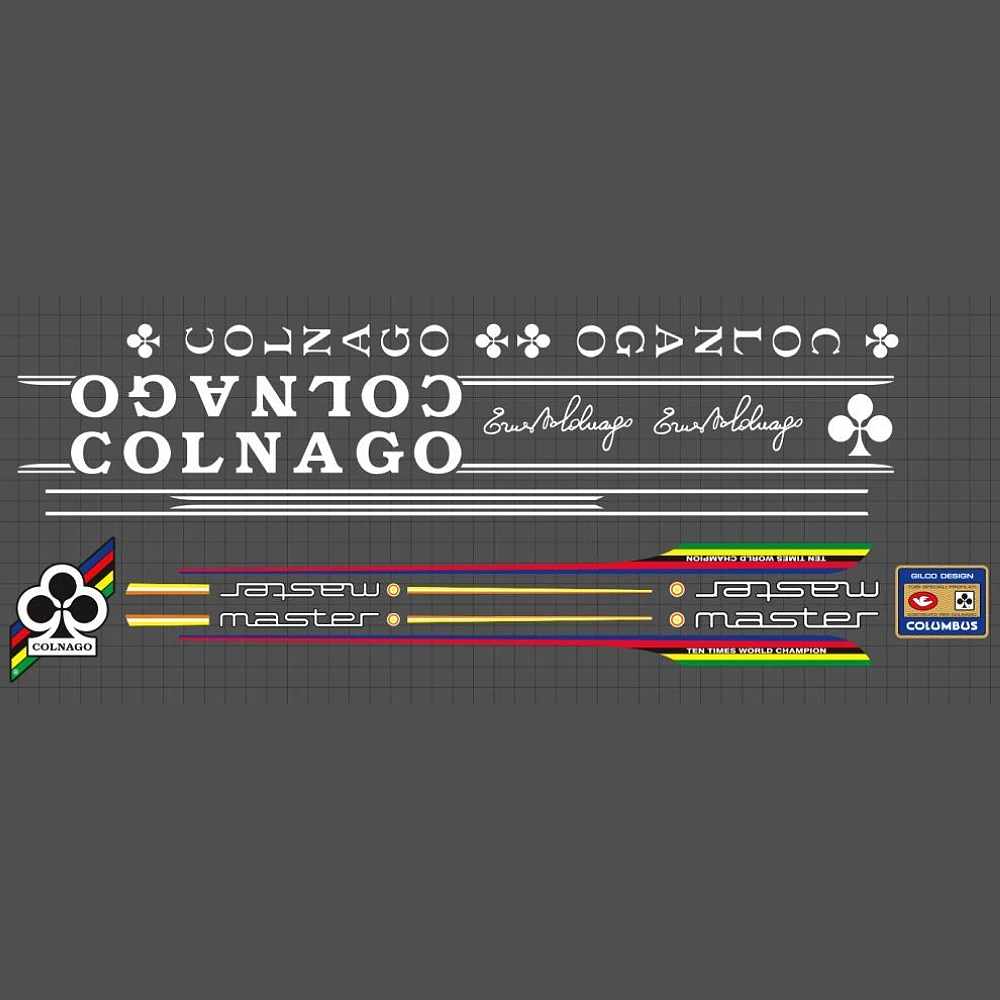 COLNAGO(コルナゴ)master(マスター)フレームステッカーセット(ホワイト)