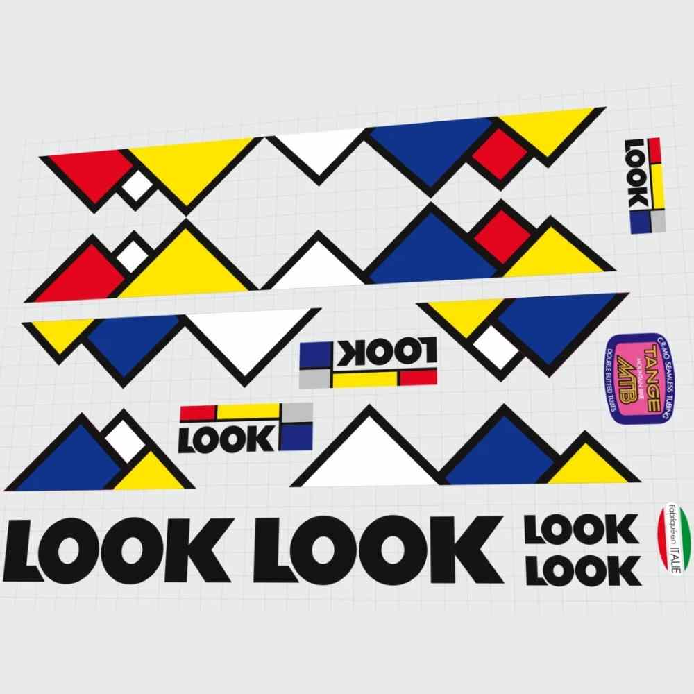 LOOK(ルック)MTBフレームステッカーセット(1989)