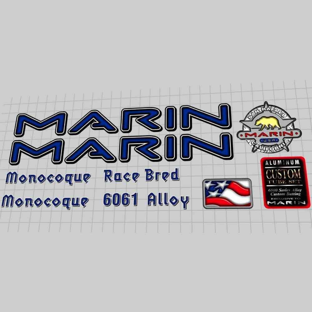 MARIN(マリン)MONOCOQUE(モノコック)フレームステッカーセット(1996)