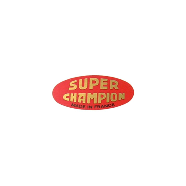 SUPER CHAMPION(スーパーチャンピオン)リムラベルステッカー(レッド/ゴールド)
