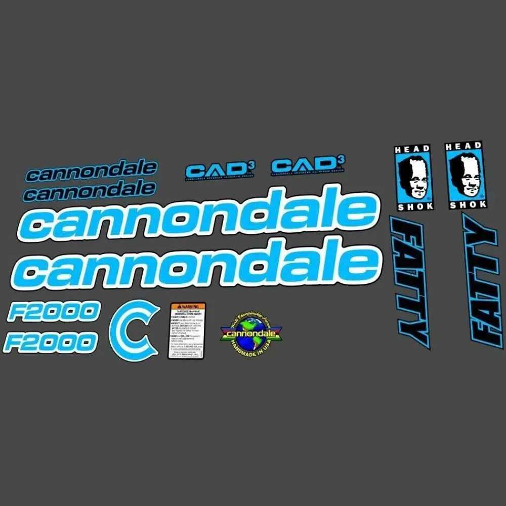 cannondale(キャノンデール)CAD3 F2000フレームステッカーセット(ブルー系)