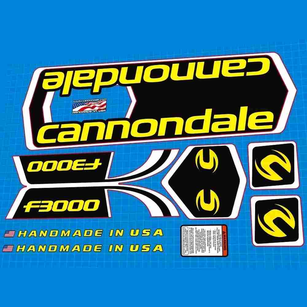 cannondale(キャノンデール)F3000フレームステッカーセット