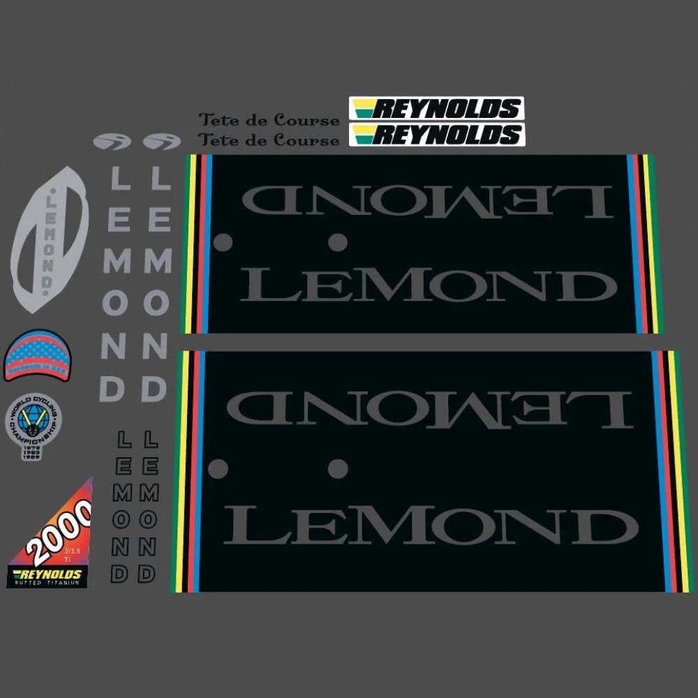 GREG LEMOND(グレッグレモン)Tet de Course(テトデクールス)フレームステッカーセット(2001/Cデザイン)