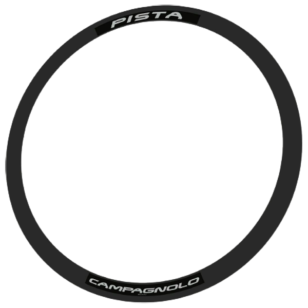 CAMPAGNOLO(カンパニョーロ)PISTA V1(ピスタブイワン)リムステッカーセット(ライトグレー/ブラック/リム2本分)