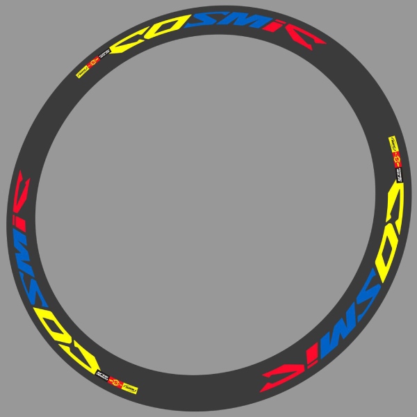 MAVIC(マヴィック)COSMIC CARBON SLR(コスミックカーボンエスエルアール)リムステッカーセット(MONDRIAN COLOR(モンドリアンカラー)/リム2本セット)