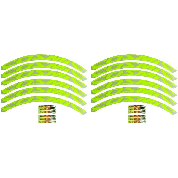 MAVIC(マヴィック)COSMIC SLR(コスミックエスエルアール)リムステッカーセット(フルオイエロー/リム2本セット)