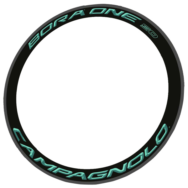 CAMPAGNOLO(カンパニョーロ)BORA ONE(ボラワン)50リムステッカーセット(CELESTE(チェレステ)/リム2本分)