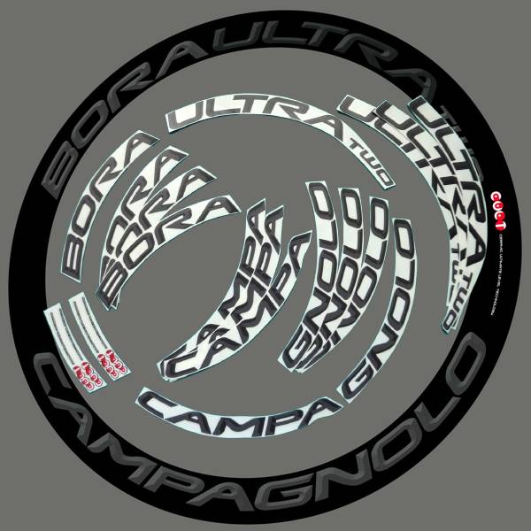 CAMPAGNOLO(カンパニョーロ)BORA ULTRA(ボラウルトラ)TWOリムステッカーセット(DARK(ダーク)/リム2本分)