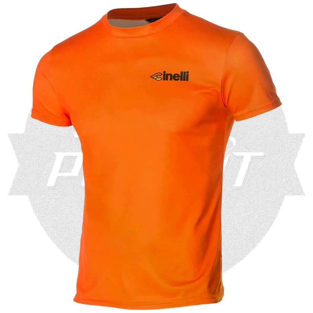 De Marchi(デマルキ)×Cinelli(チネリ)Tech(テック)Tシャツ(オレンジ)