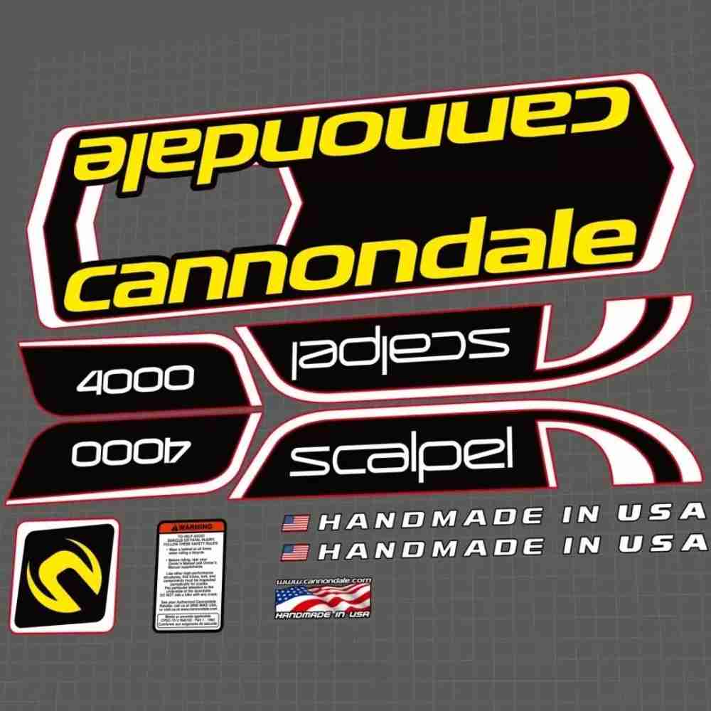 cannondale(キャノンデール)scalpel(スカルペル)4000フレームステッカーセット(VOLVO(ボルボ))