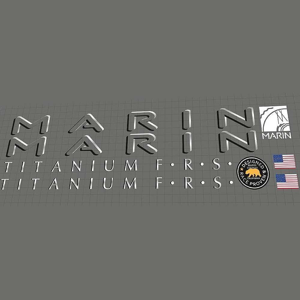 MARIN(マリン)TEAM TITANIUM F.R.S.(チームチタニウムエフアールエス)フレームステッカーセット(1994)