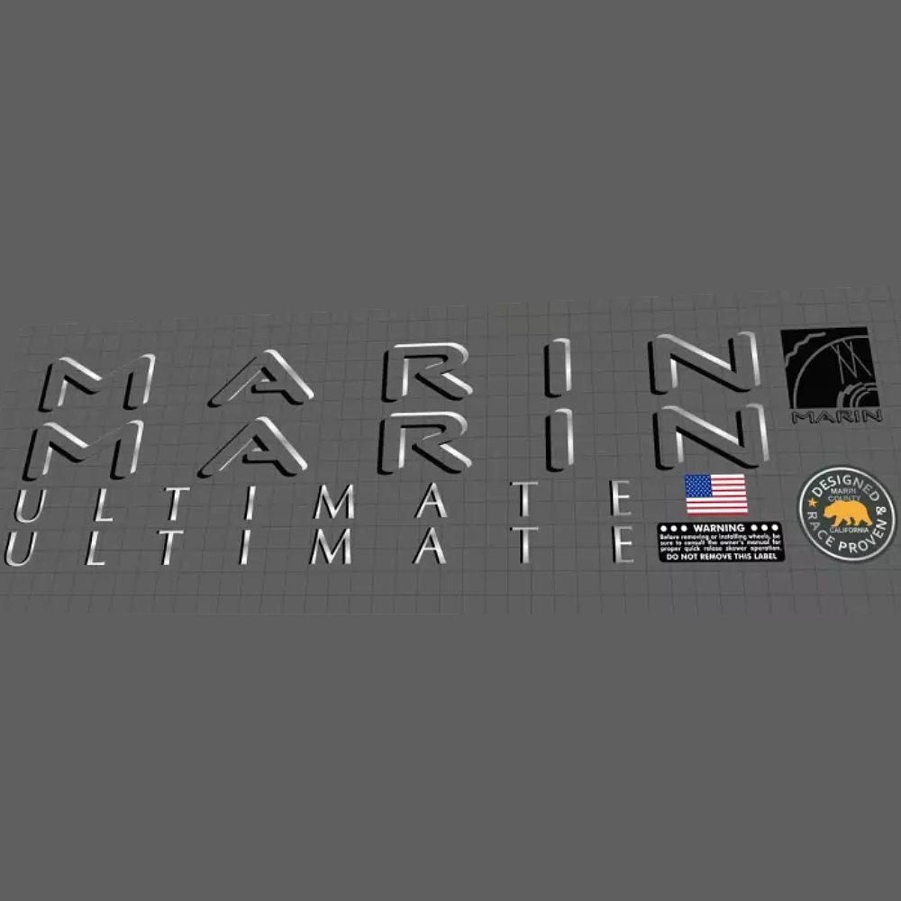 MARIN(マリン)TEAM TITANIUM ULTIMATE(チームチタニウムアルティメイト)フレームステッカーセット(1994)