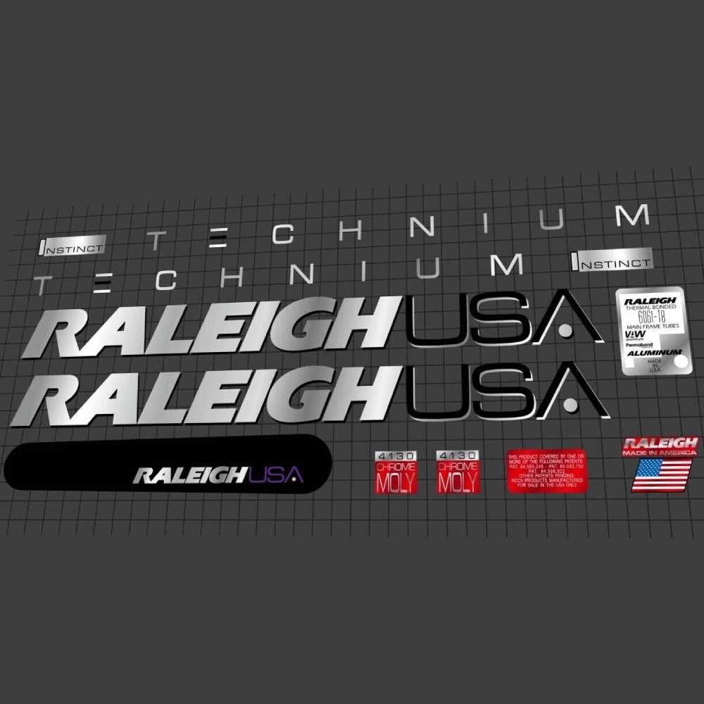 RALEIGH(ラーレー)TECHNIUM INSTINCT(テクニウムインスティンクト)フレームステッカーセット(1991)