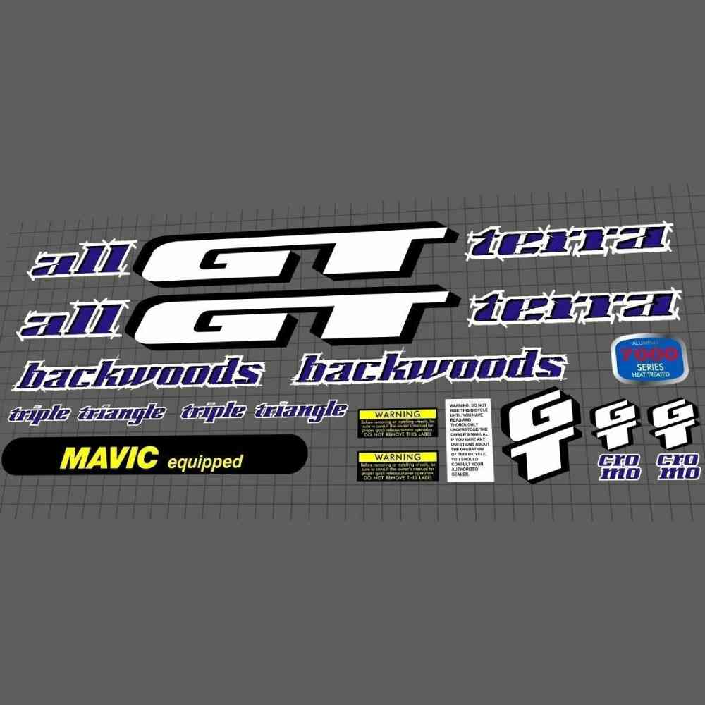 GT(ジーティー)backwoods(バックウッズ)フレームステッカーセット(1995)