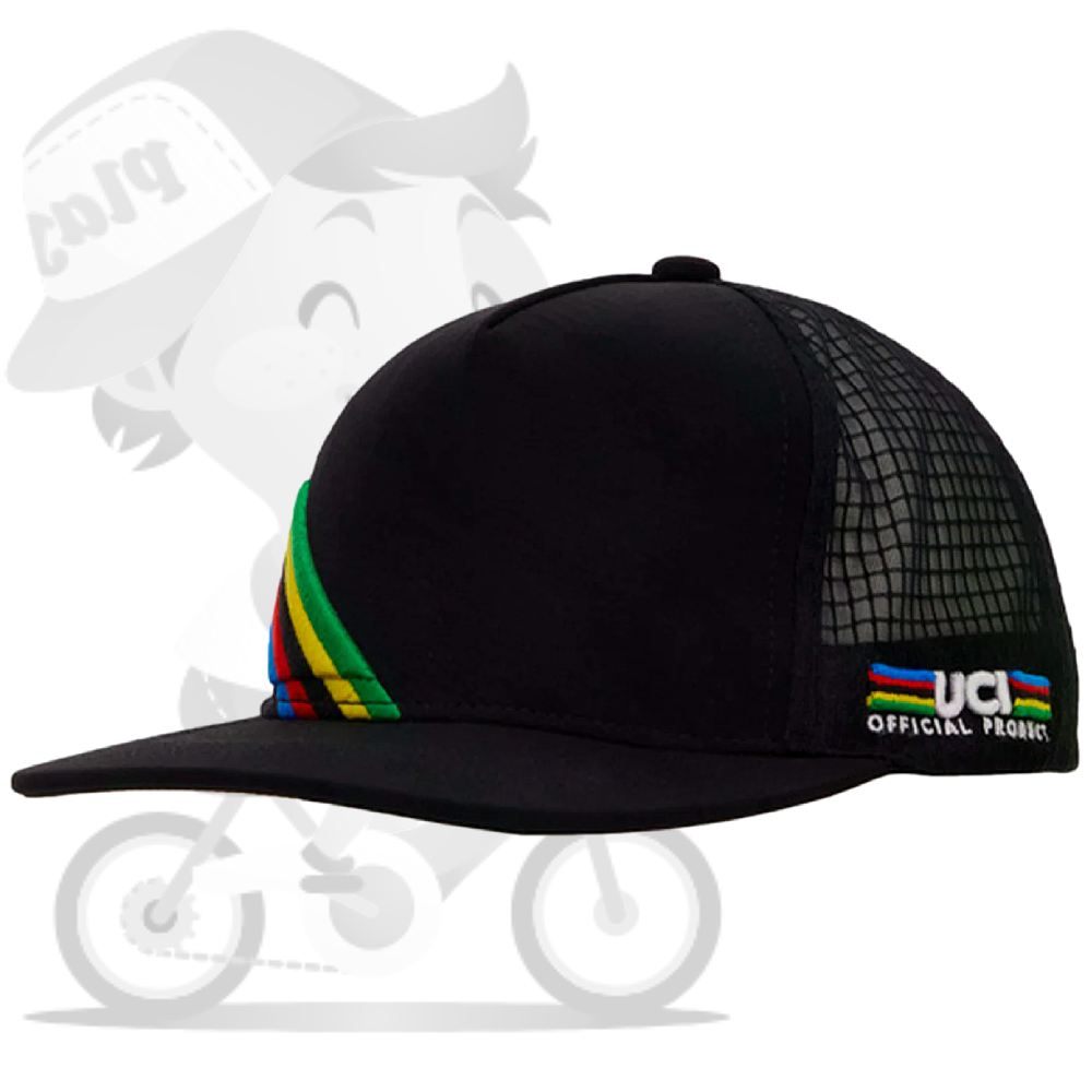 Santini(サンティーニ)UCI OFFICIAL TRUCKER CAP(ユーシーアイ オフィシャル トラッカーキャップ)(ブラック)