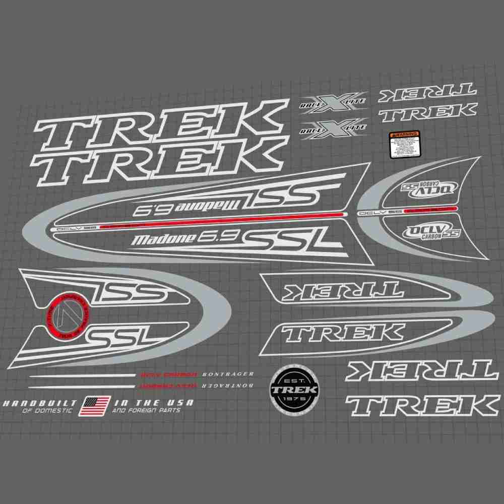 TREK(トレック)madone SSL(マドンエスエスエル)6.9フレームステッカーセット(2007)