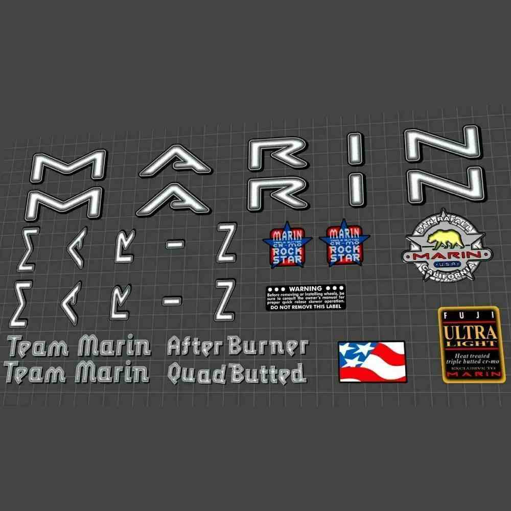 MARIN(マリン)Team Marin(チームマリン)フレームステッカーセット(1996)