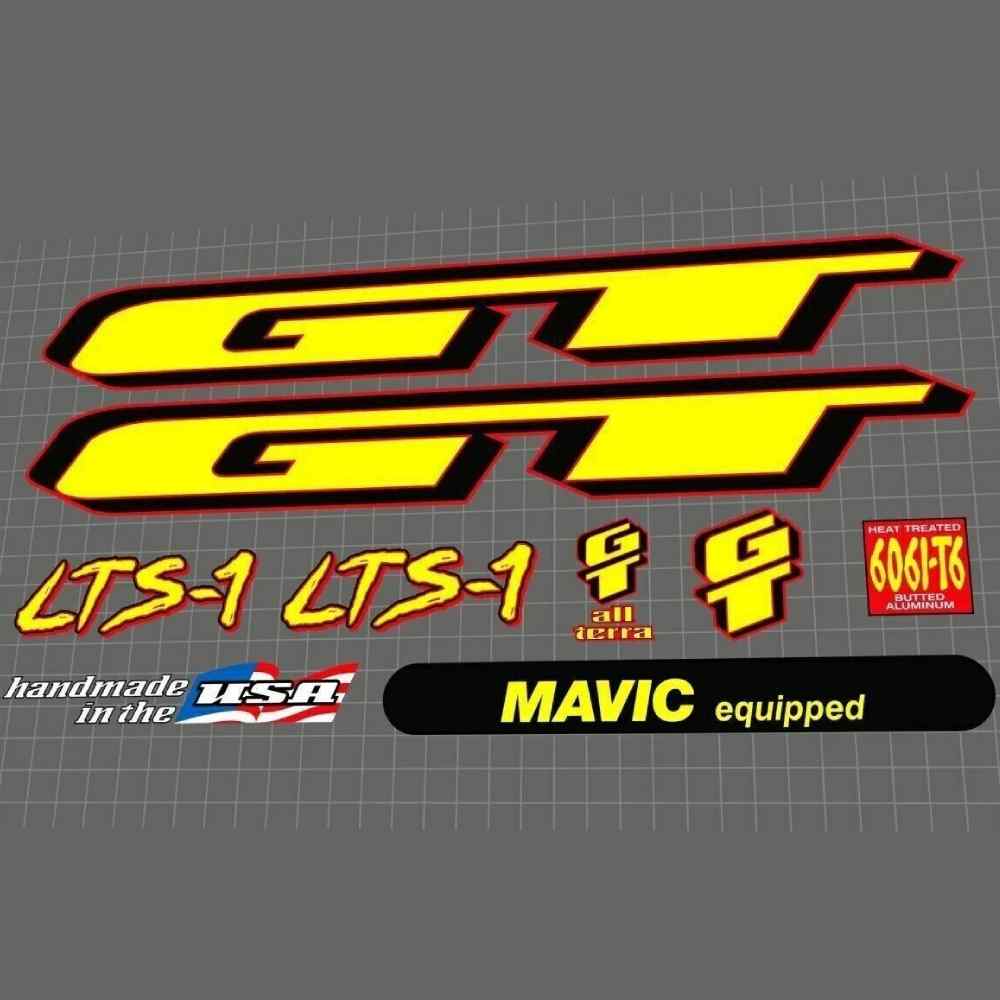 GT(ジーティー)LTS-1(エルティーエスワン)フレームステッカーセット(1995)