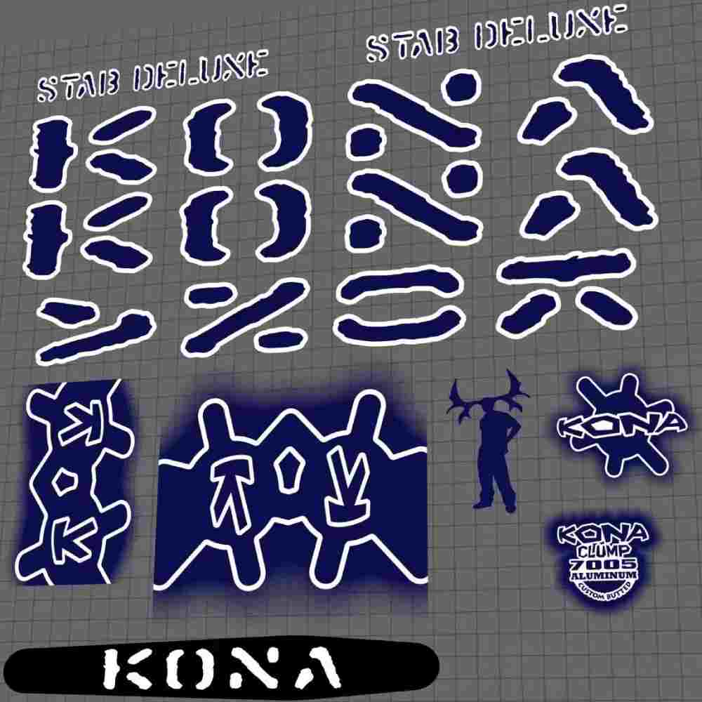 KONA(コナ)STAB DELUXE(スタブデラックス)フレームステッカーセット(2008)