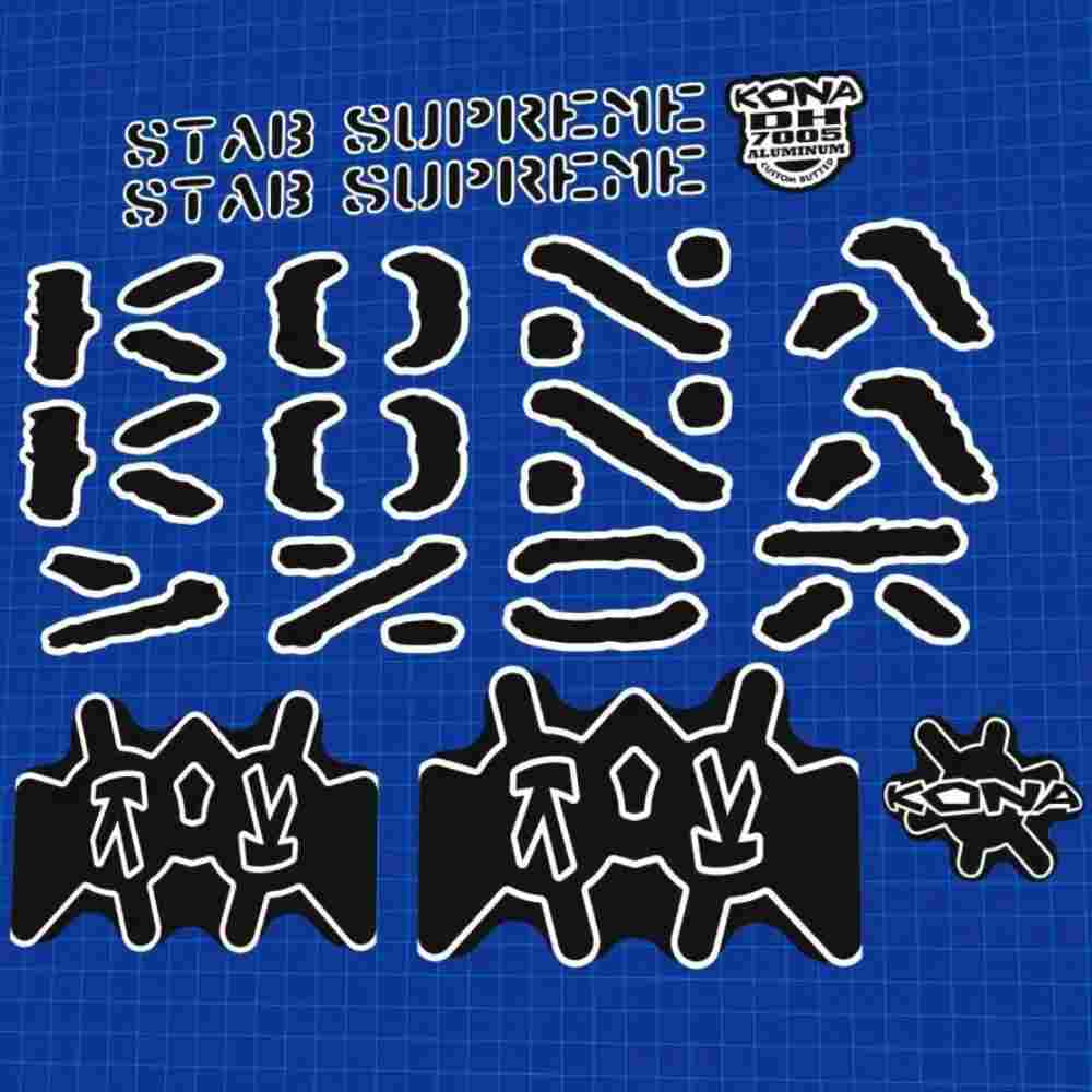 KONA(コナ)ROD STAB SUPREME(ロッドスタブシュプリーム)フレームステッカーセット(2006)