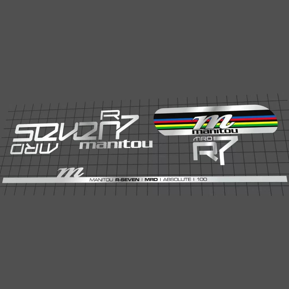 MANITOU(マニトゥ)R7 MRD CARBON ABSOLUTEフロントサスペンションフォークステッカーセット(2019)