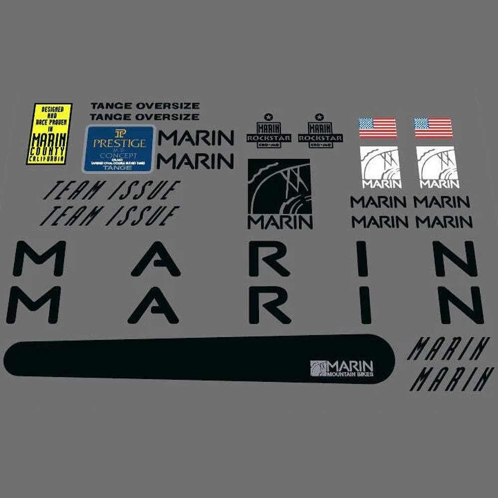 MARIN(マリン)TEAM ISSUE(チームイシュー)フレームステッカーセット(1991)