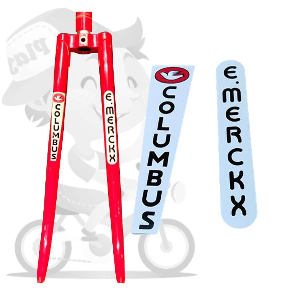 COLUMBUS(コロンバス)×Eddy Merckx(エディメルクス)フロントフォークステッカーセット(ブラック)