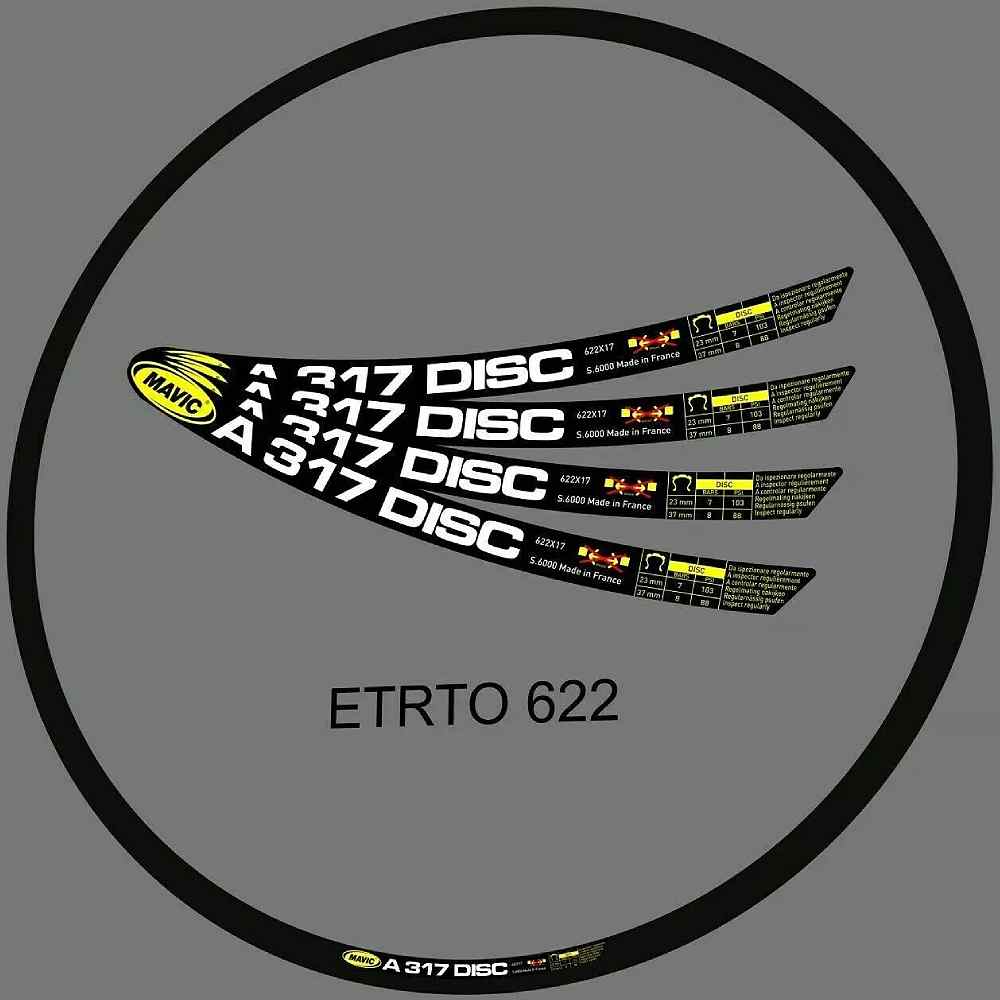 MAVIC(マヴィック)A317 Discリムステッカーセット(リム2本分)