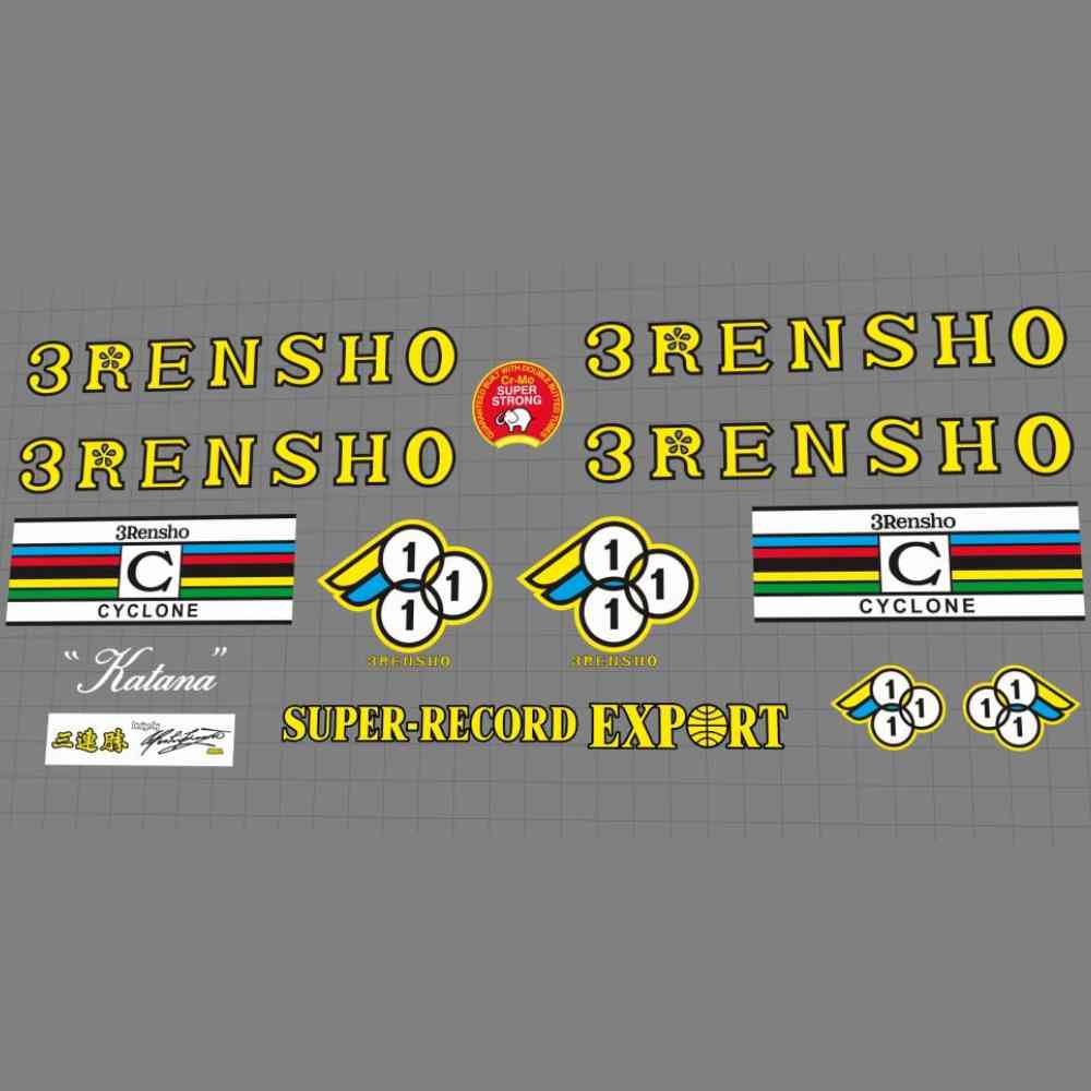 3RENSHO SUPER RECORD EXPORTフレームステッカーセット