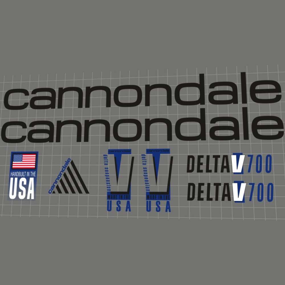 cannondale DELTA V700フレームステッカーセット(1993)