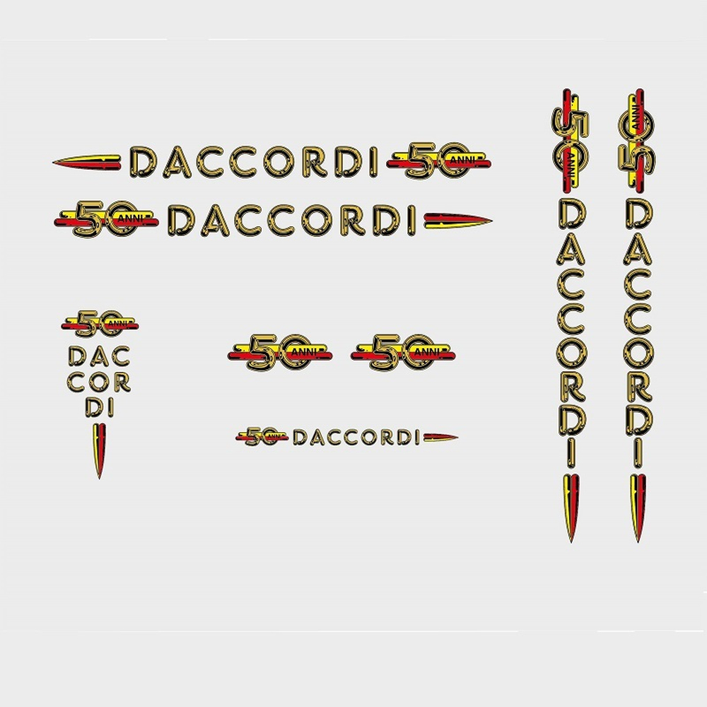 DACCORDI 50TH ANNIVERSARYフレームステッカーセット